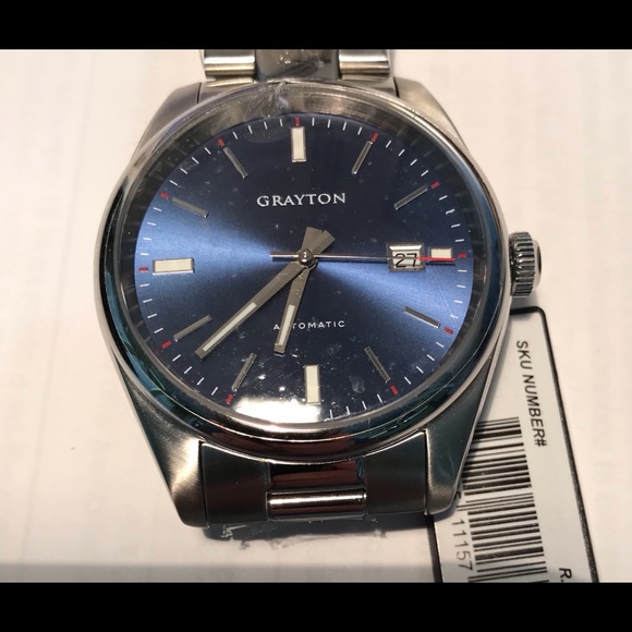 Grayton Diplomat Automatic Watch - never sized,Blu - Picture 6 of 7